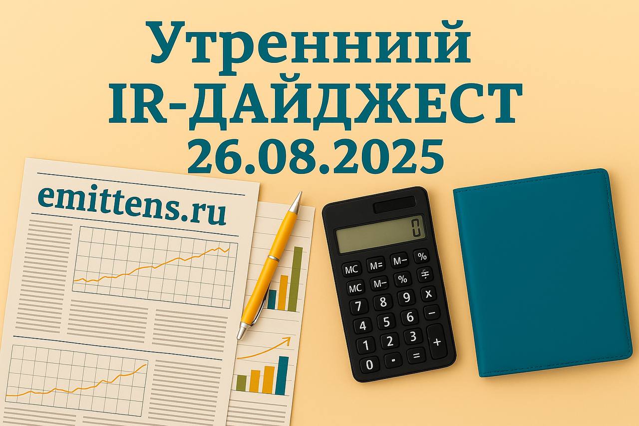 Утренний IR-дайджест 26.08.2025