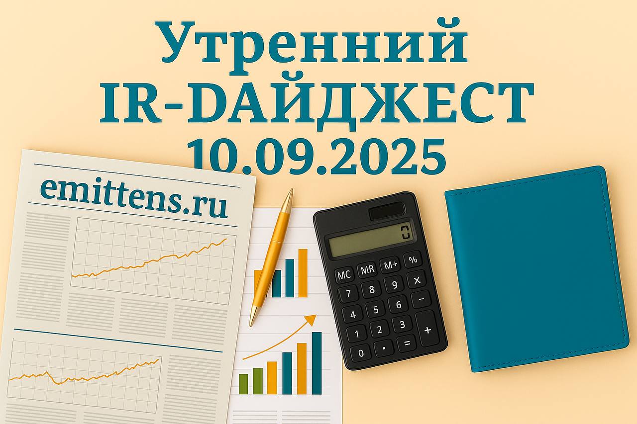 Утренний IR-дайджест 10.09.2025