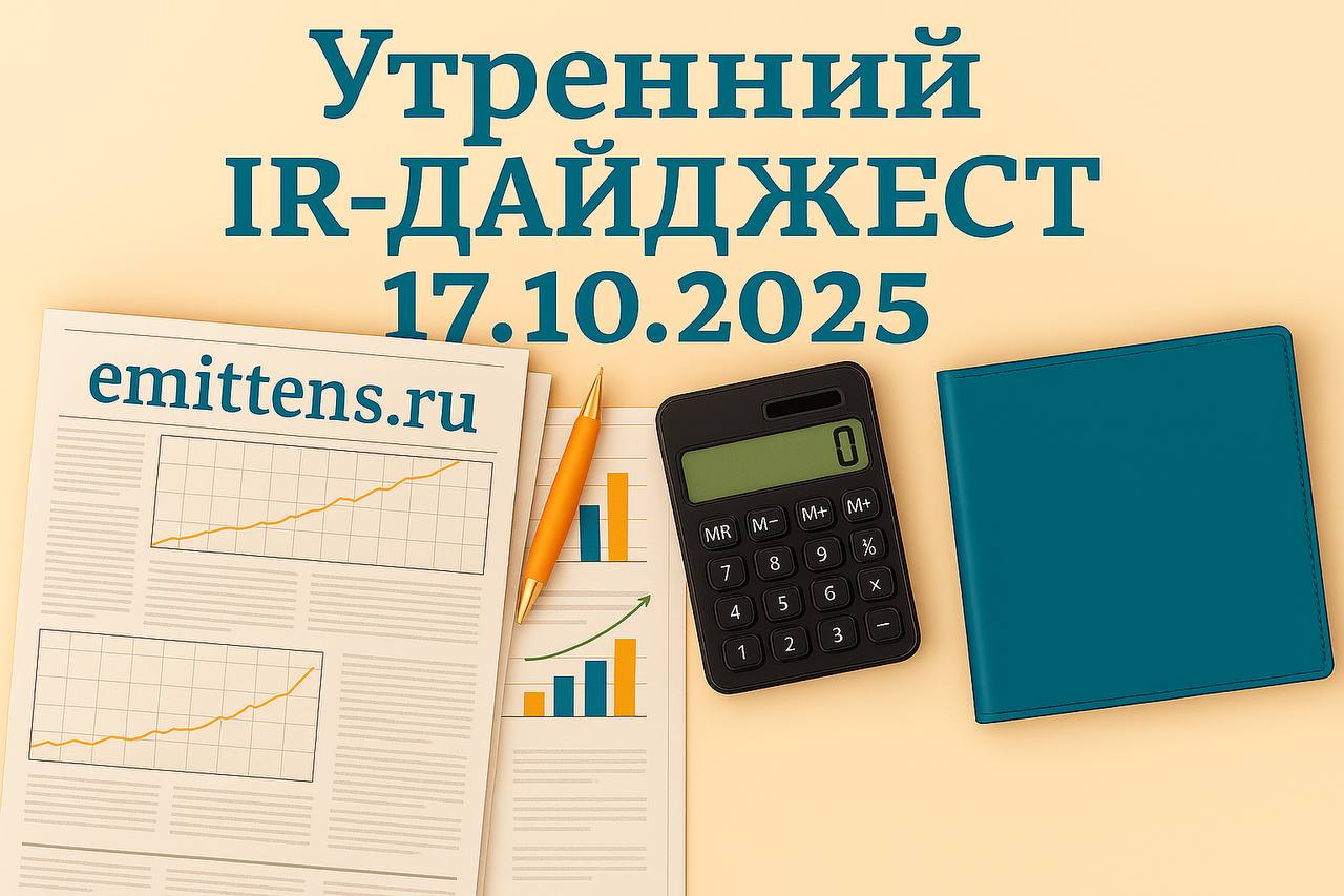 Утренний IR-дайджест 17.10.2025